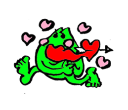 Sticker of frogs sticker #1789038