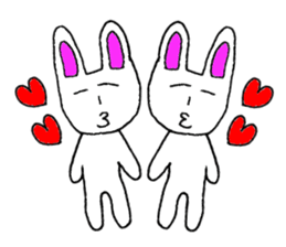 Loose rabbit man sticker #1789195