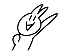 I wrote fast rabbit sticker #1789322