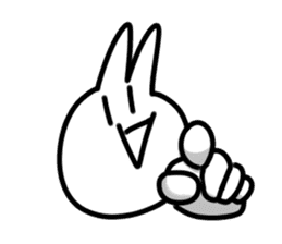 I wrote fast rabbit sticker #1789326