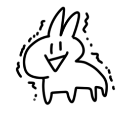 I wrote fast rabbit sticker #1789330