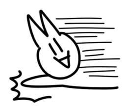 I wrote fast rabbit sticker #1789338