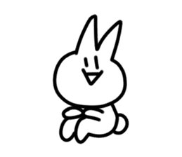 I wrote fast rabbit sticker #1789340