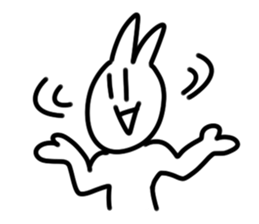 I wrote fast rabbit sticker #1789342