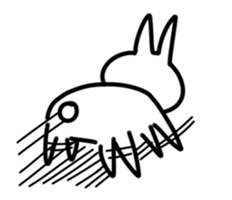 I wrote fast rabbit sticker #1789348