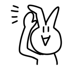I wrote fast rabbit sticker #1789354