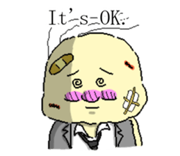 English Stickers Dad,Man,Alien,Girl sticker #1789731