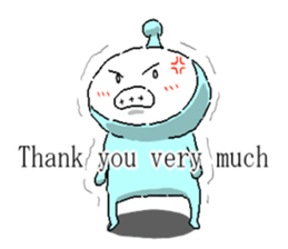 English Stickers Dad,Man,Alien,Girl sticker #1789738