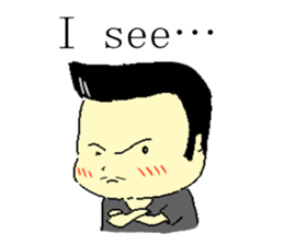 English Stickers Dad,Man,Alien,Girl sticker #1789745