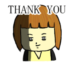 English Stickers Dad,Man,Alien,Girl sticker #1789755