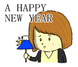 English Stickers Dad,Man,Alien,Girl sticker #1789756