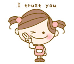 I'm glad I met you(Girl)English ver. sticker #1789786