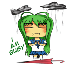 Ame-chan's rainy activities - (ENG) sticker #1790562