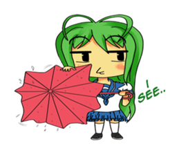 Ame-chan's rainy activities - (ENG) sticker #1790567