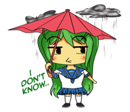 Ame-chan's rainy activities - (ENG) sticker #1790568