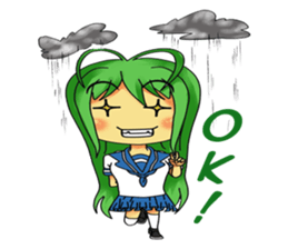 Ame-chan's rainy activities - (ENG) sticker #1790569