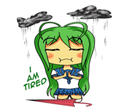 Ame-chan's rainy activities - (ENG) sticker #1790572