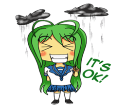 Ame-chan's rainy activities - (ENG) sticker #1790573