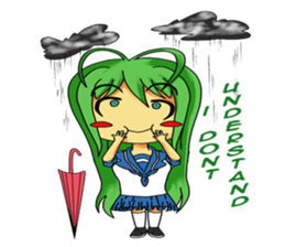 Ame-chan's rainy activities - (ENG) sticker #1790574