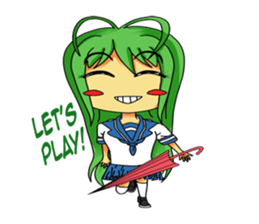 Ame-chan's rainy activities - (ENG) sticker #1790575