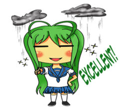 Ame-chan's rainy activities - (ENG) sticker #1790582