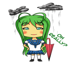 Ame-chan's rainy activities - (ENG) sticker #1790583