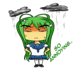 Ame-chan's rainy activities - (ENG) sticker #1790590