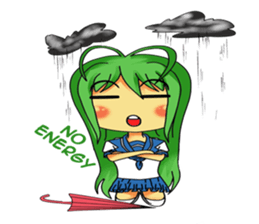 Ame-chan's rainy activities - (ENG) sticker #1790596