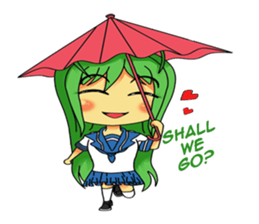 Ame-chan's rainy activities - (ENG) sticker #1790599