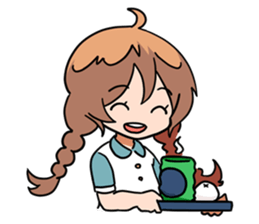 Cute sisters sticker #1791601