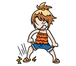 Cute sisters sticker #1791607