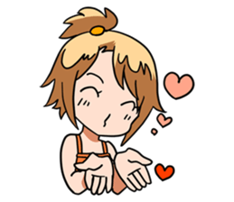 Cute sisters sticker #1791611