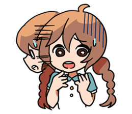 Cute sisters sticker #1791618