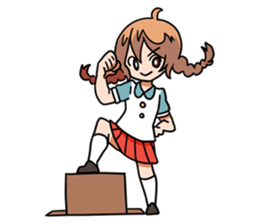 Cute sisters sticker #1791620