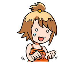 Cute sisters sticker #1791624