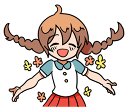 Cute sisters sticker #1791625