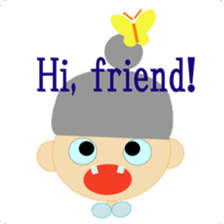 Girls who wore their hair in a bun sticker #1791890