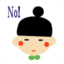 Girls who wore their hair in a bun sticker #1791896