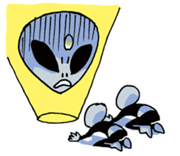 Alien brothers by sekky sticker #1792262