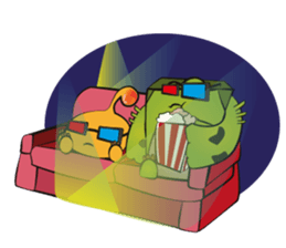 Fatty James & gang sticker #1793116