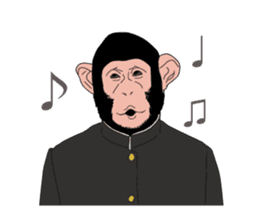 Students of monkeys. sticker #1793165