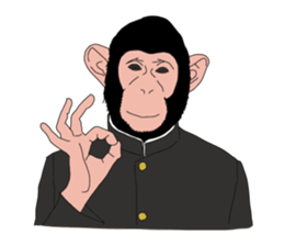 Students of monkeys. sticker #1793175