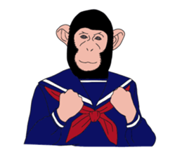 Students of monkeys. sticker #1793180