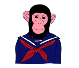 Students of monkeys. sticker #1793183