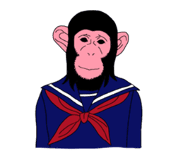 Students of monkeys. sticker #1793183