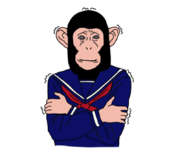 Students of monkeys. sticker #1793184