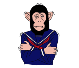 Students of monkeys. sticker #1793184