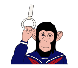 Students of monkeys. sticker #1793185