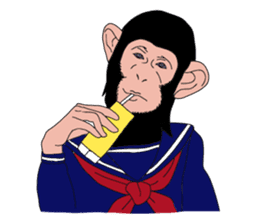 Students of monkeys. sticker #1793186