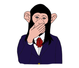 Students of monkeys. sticker #1793193